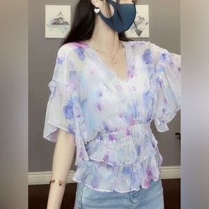 The Kooples printed Top size 0